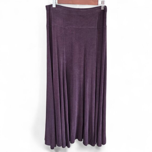 Coldwater Creek Womens Medium Travel Knit Midi Skirt Brown - Picture 2 of 5